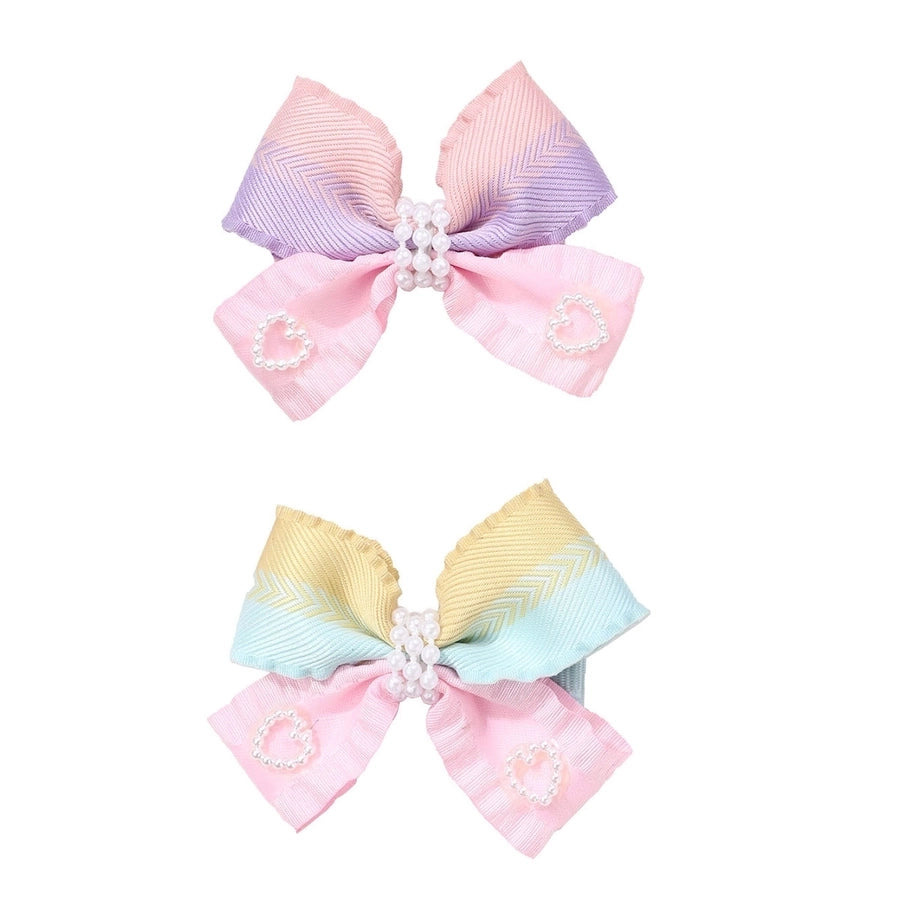 Kid'S Cute Sweet Simple Style Bow Knot Hair Clip