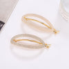 women's simple style solid color alloy plating hair clip