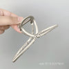 simple style letter metal plating hair claws