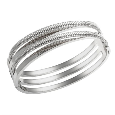 Simple Style Geometric 304 Stainless Steel Bangle In Bulk