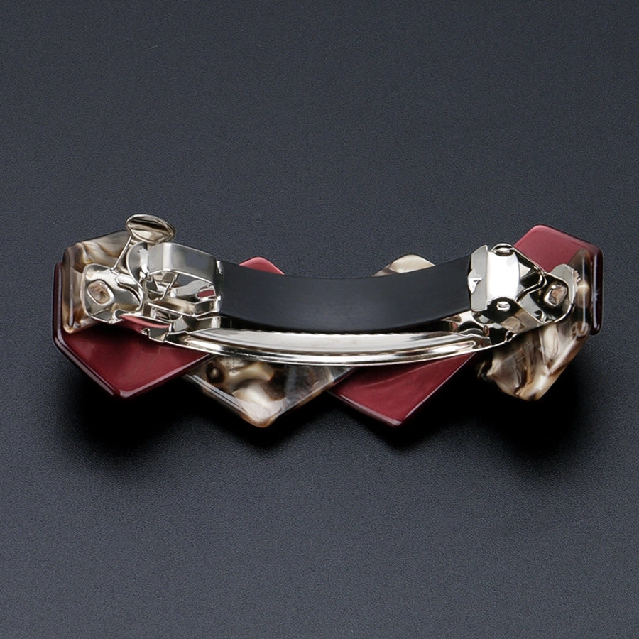 Women's Retro Simple Style Twist Acetic acid sheets Hair Clip