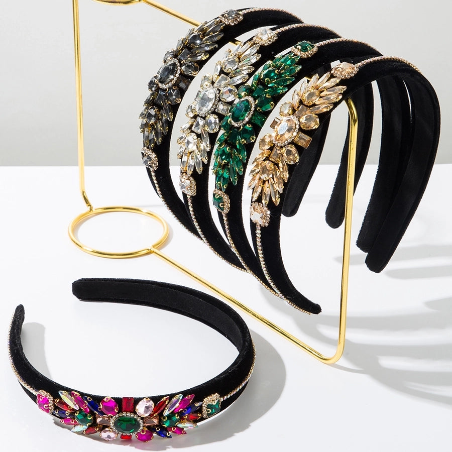 Women's Vintage Style Vacation Classic Style Water Droplets Alloy Inlay Glass Hair Band