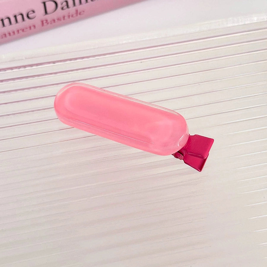 Women's Cute Vacation Sweet Solid Color Arylic Alloy Hair Clip