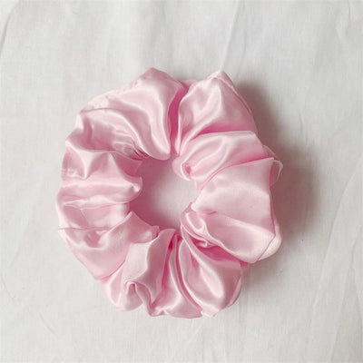 simple style solid color cloth handmade hair tie
