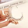 women's sweet flower plastic satin handmade hair claws