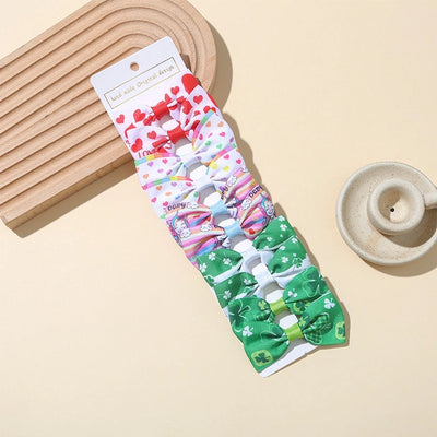 Girl'S Sweet Korean Style Bow Knot Polyester Hair Clip