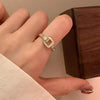 Copper Flower Butterfly Open Rings