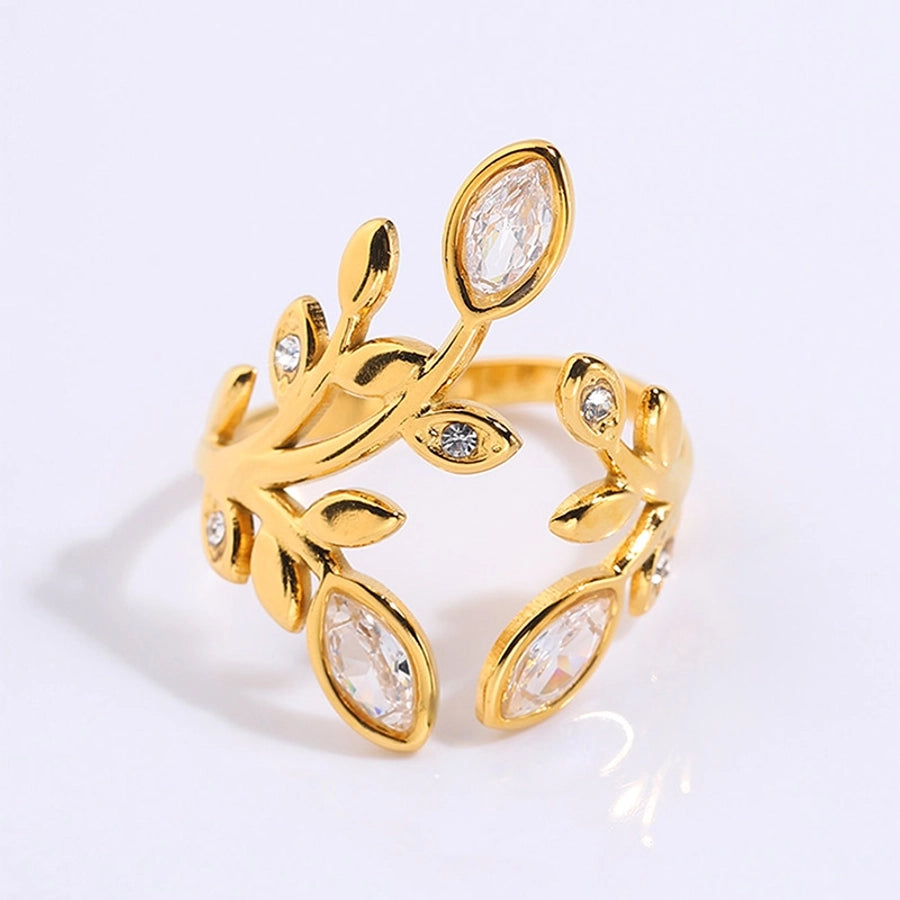 Jewelry Elegant Simple Style Shiny Geometric 304 Stainless Steel Open Rings