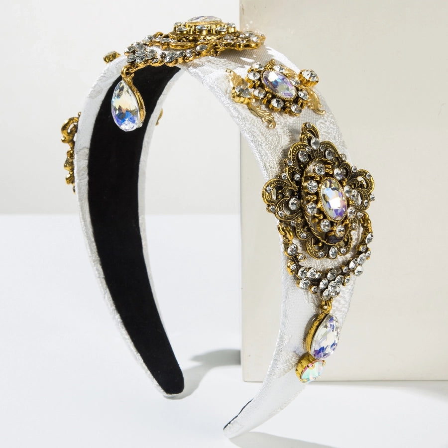 Women's Casual Vacation Classic Style Geometric Alloy Glass Hair Band