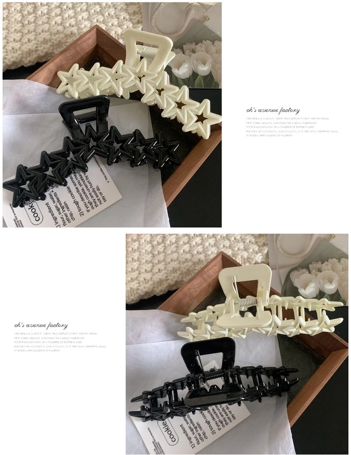 women's basic pentagram plastic hair claws