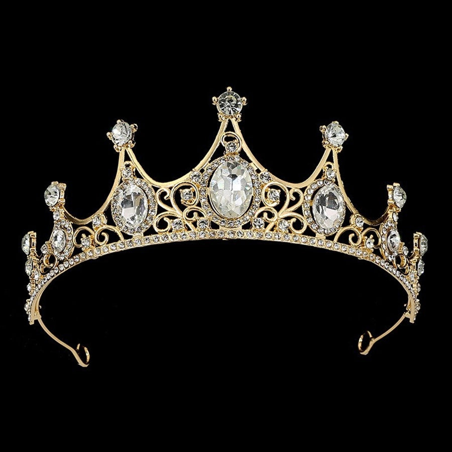 Bride Jewelry Alloy Headwear Girls' Birthday Gift Hair Accessories Girls' Crown Fashion Headband Princess Crown