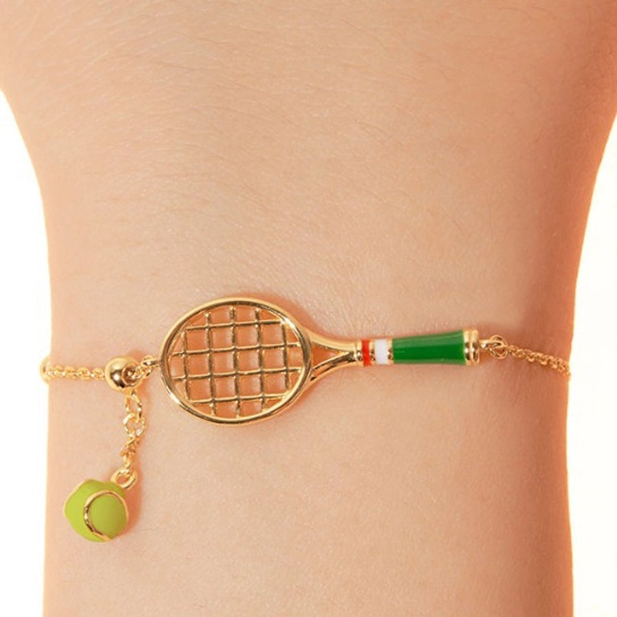 Copper Plating Tennis Racket Bracelets