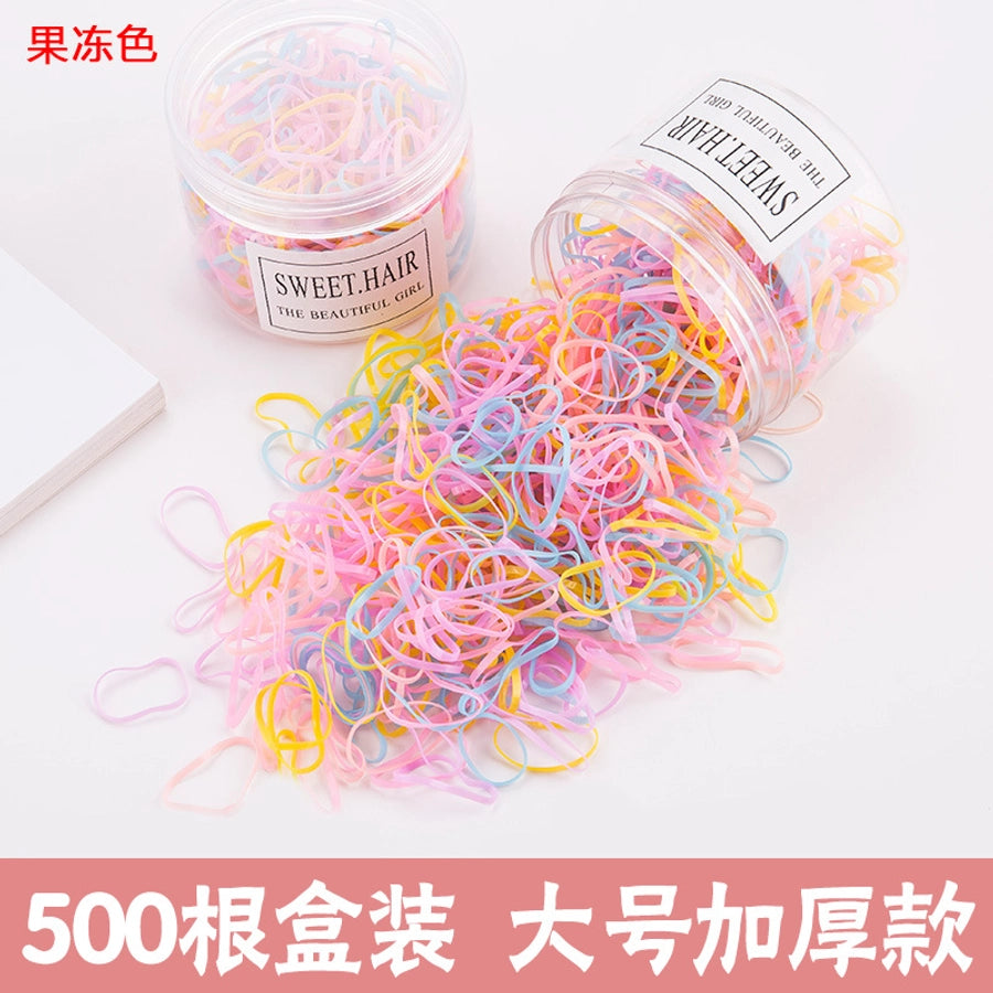 children's headdress rubber band hair tie black rubber band thickened hair rope