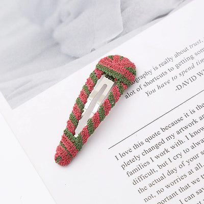 Women's Sweet Geometric Plush Hair Clip