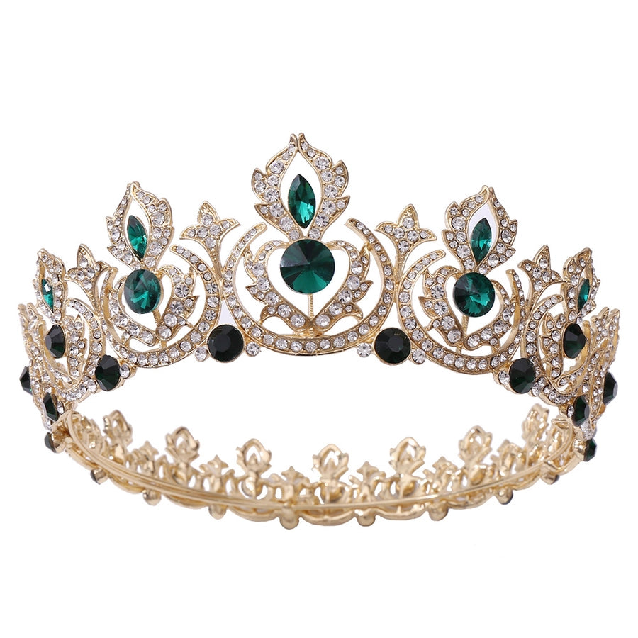 fashion crown alloy inlay rhinestones crown 1 piece