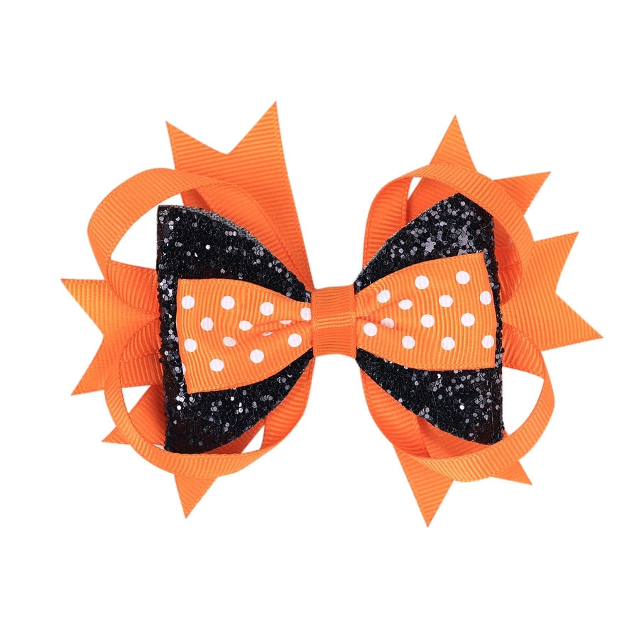 Halloween Funny Kid'S Bow Knot Threaded braid Hair Clip