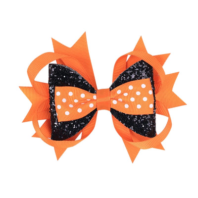 Halloween Funny Kid'S Bow Knot Threaded braid Hair Clip