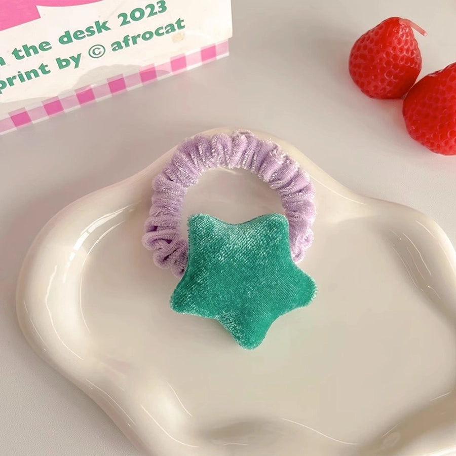 sweet star cloth hair tie