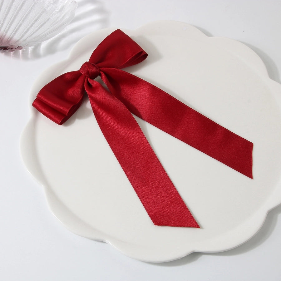 Guanyang  New Arrival 4cm Polyester Cotton Double-Layer Bow Hair Clip Hairpin Lady Updo Word Duckbilled Hair Accessories