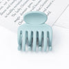 simple style solid color plastic resin hollow out hair claws 1 piece