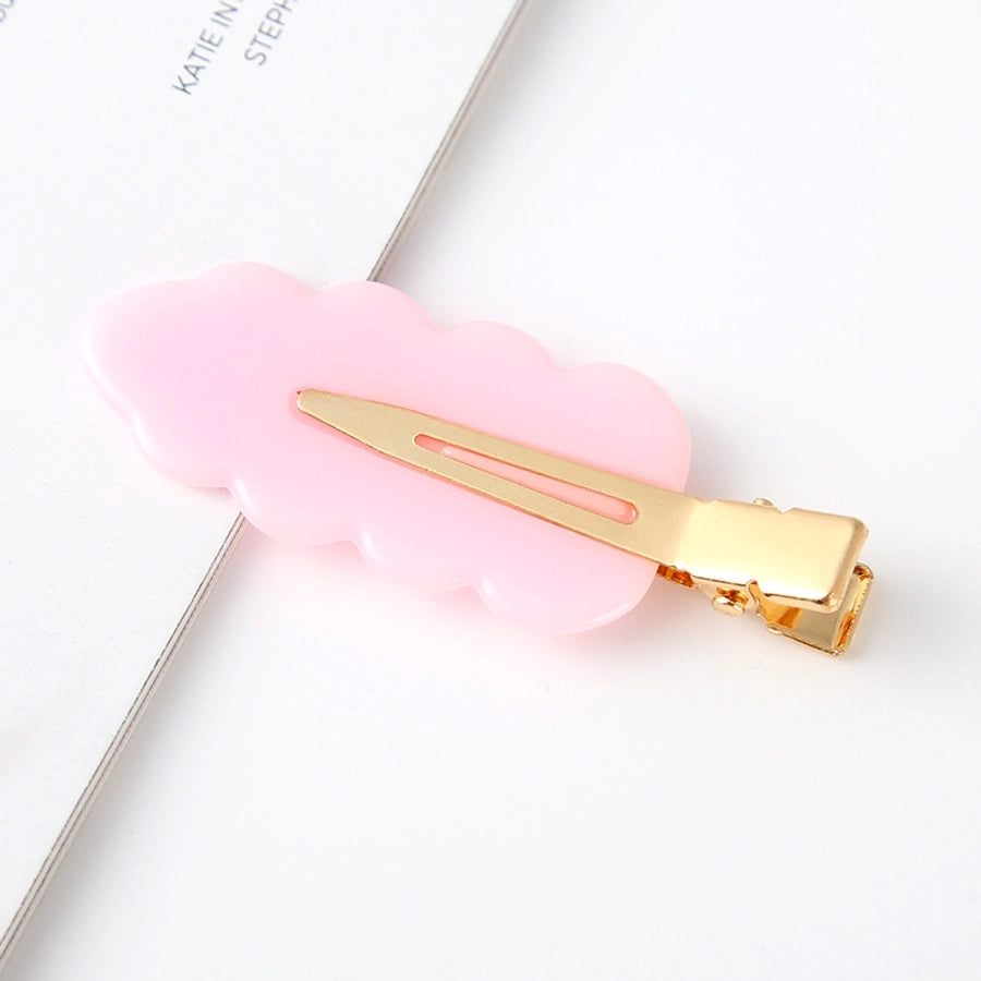 fashion ditsy floral arylic stoving varnish hair clip 1 piece