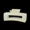 solid color jelly frosted hollow out hair clip