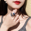 Copper Plating Dragon Open Rings
