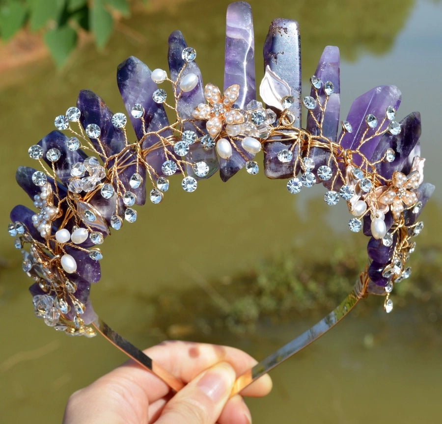 Women's Simple Style Classic Style Color Block Alloy Inlay Crystal Rhinestones Hair Band