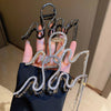 elegant geometric copper tassel rhinestones hair claws 1 piece
