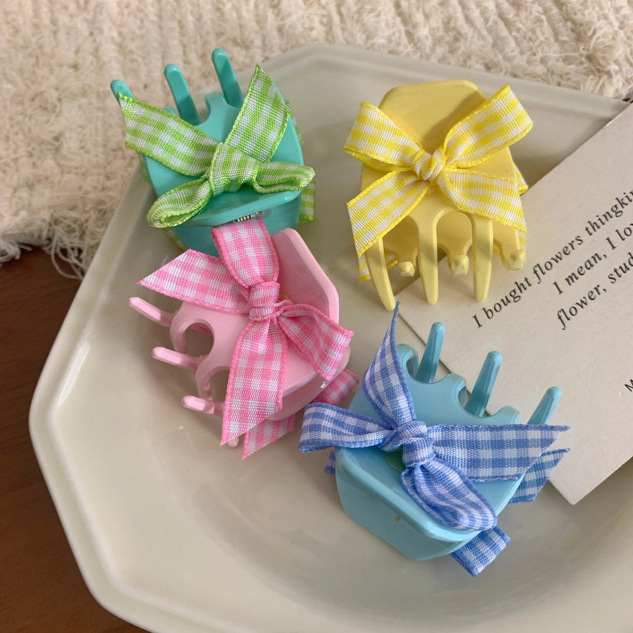 Women's Lady Bow Knot Acetic acid sheets Hair Claws