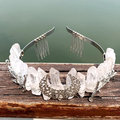 fashion moon crown alloy hollow out crown