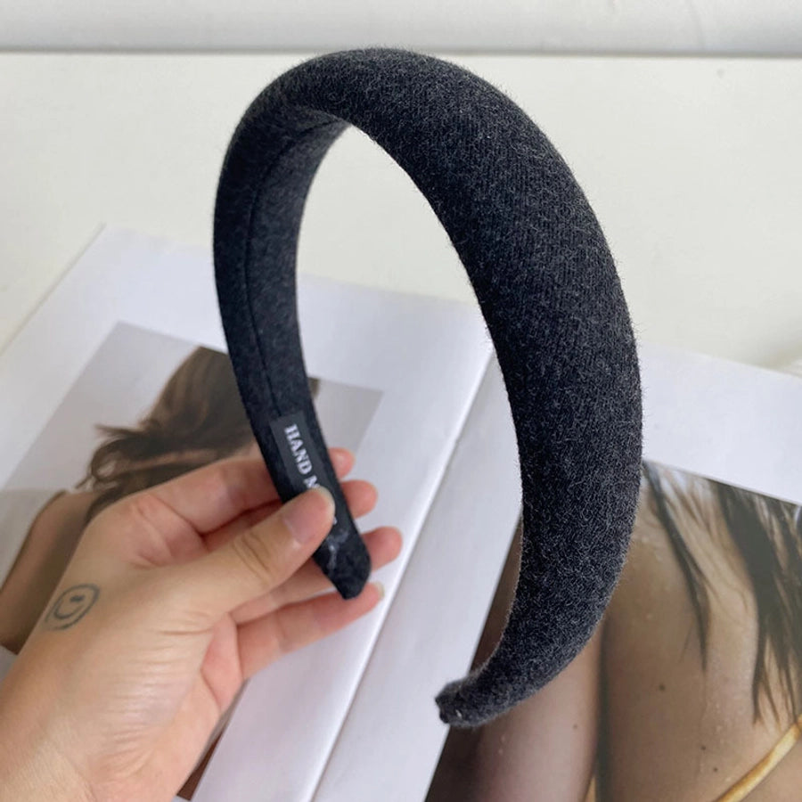 simple style solid color cloth handmade hair band 1 piece