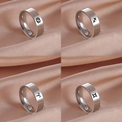 Jewelry French Style Simple Style Commute Constellation 304 Stainless Steel Rings