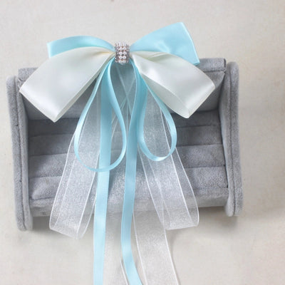 women's casual sweet commute bow knot fabric gauze hair clip