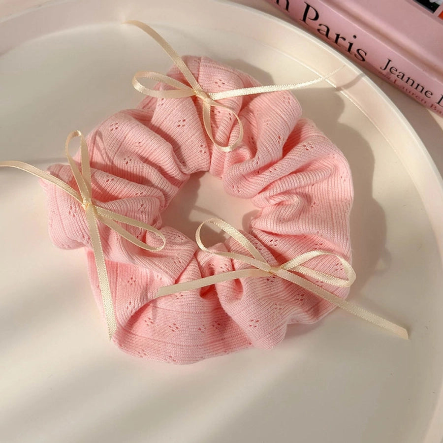 Women's Sweet Simple Style Solid Color Cloth Hair Tie