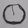 Classic Style Geometric Rhinestones Artificial Pearl Rhinestone  Double Layer Necklaces