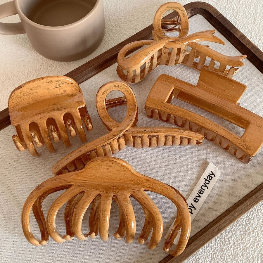 women's vintage style bow knot rectangle hair claws