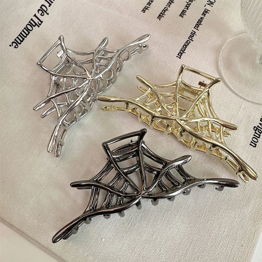 Halloween IG Style Women's Spider Spider Web Skull Claw Alloy Plating Hair Claws