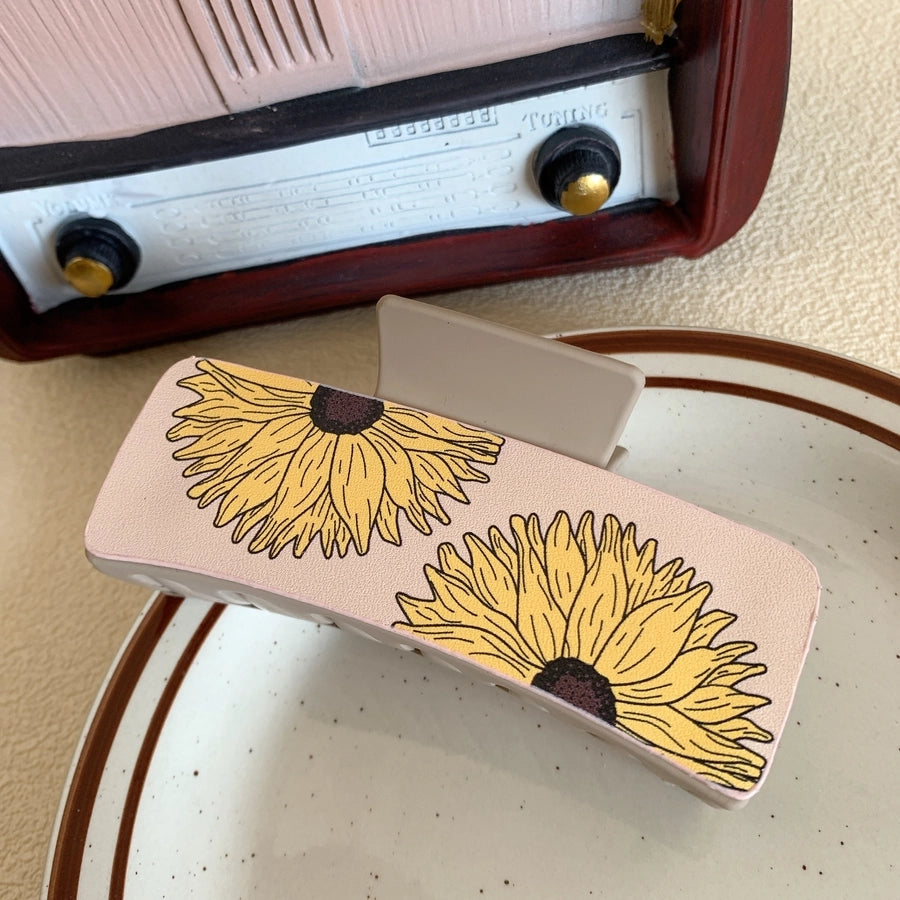 Women's Retro Geometric PS Pu Leather Hair Claws