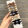 simple style solid color bow knot cloth bowknot hair tie