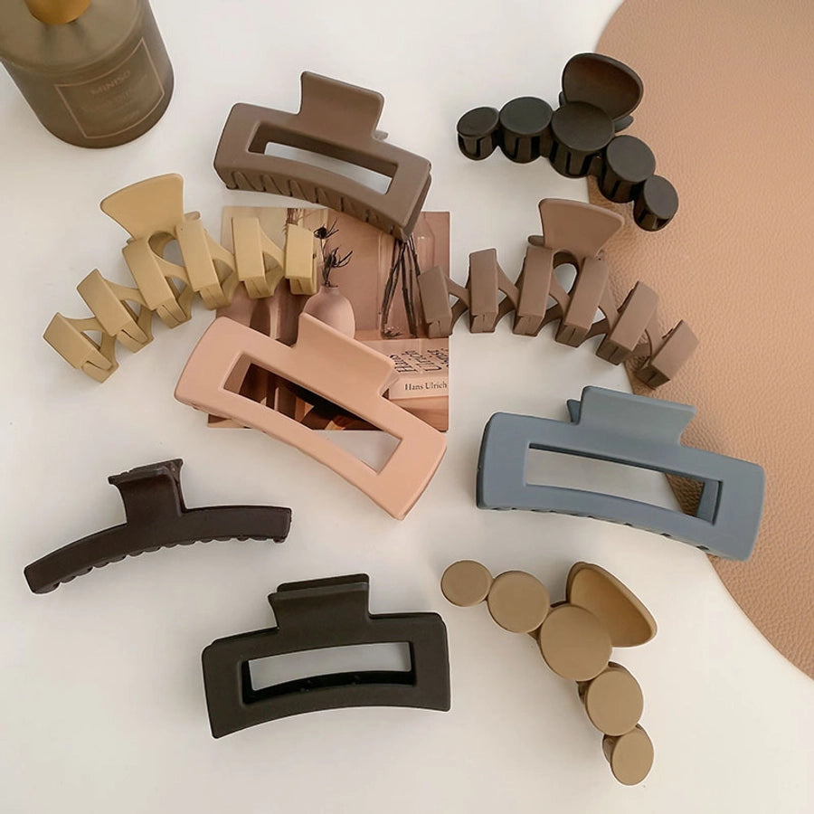 fashion geometric resin stoving varnish hair claws 1 piece