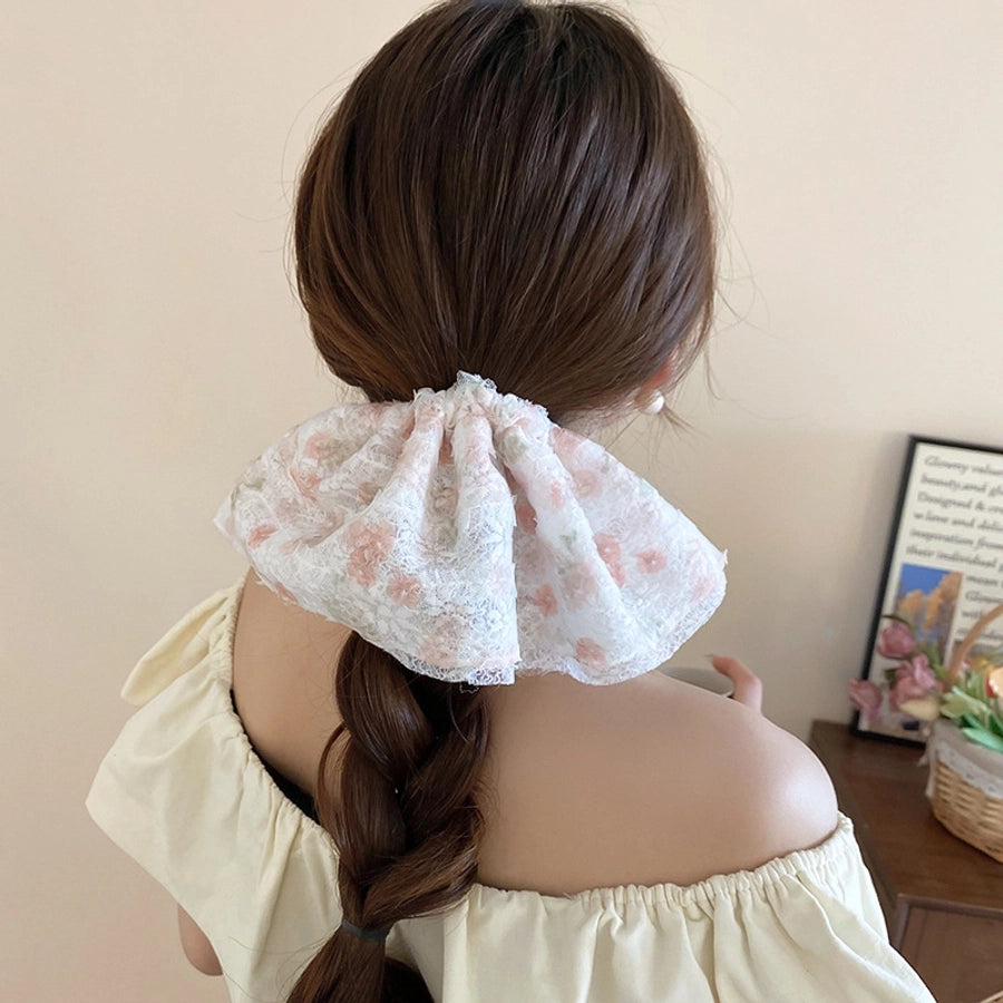 Women's Sweet Geometric Cloth Hair Tie