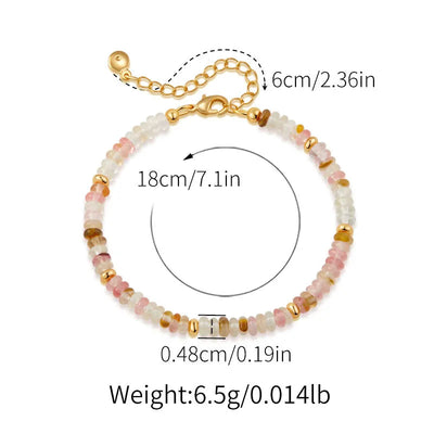 turquoise Copper Beaded Crystal Artificial Crystal Natural Stone Turquoise Bracelets