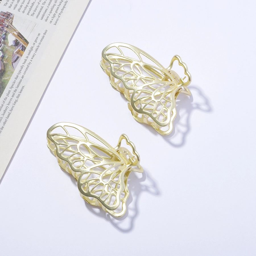 Women's Simple Style Butterfly Alloy Hair Claws