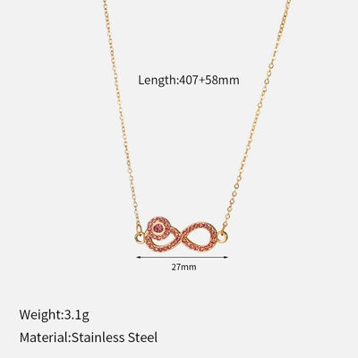 Jewelry Elegant Vintage Style Luxurious Geometric 304 Stainless Steel 18K Gold Plated Pendant Necklace