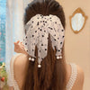 simple style heart shape lace tassel hair tie