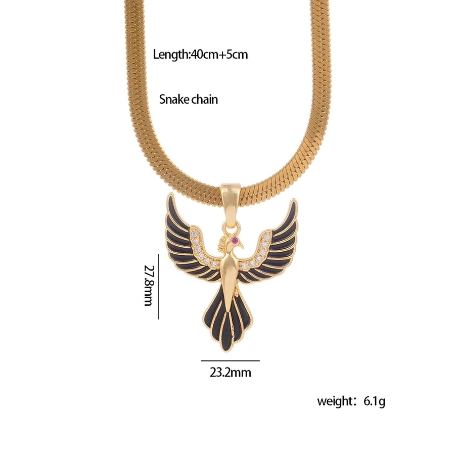 Jewelry Glam Sexy Bird 304 Stainless Steel Copper Necklace
