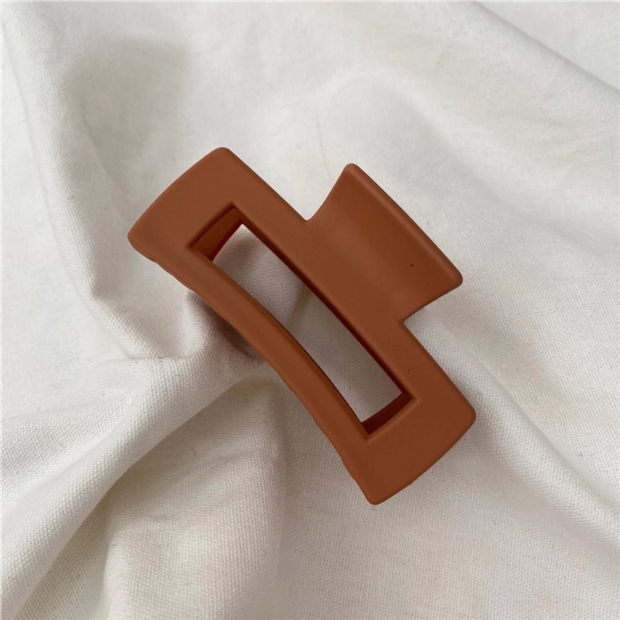 simple style solid color plastic hair claws