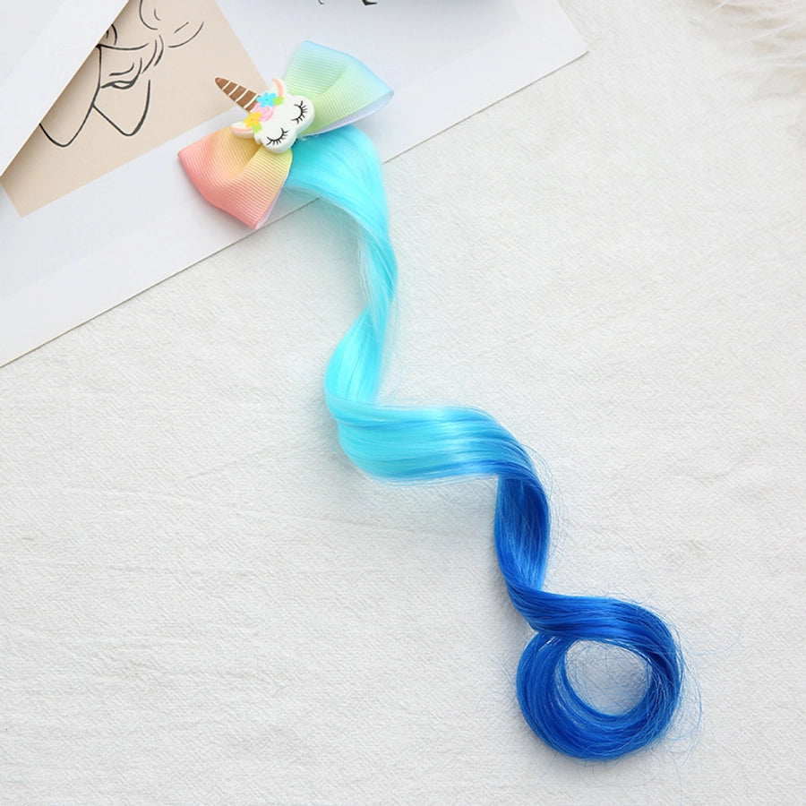 girl's cute sweet bow knot cloth high temperature wire hair clip