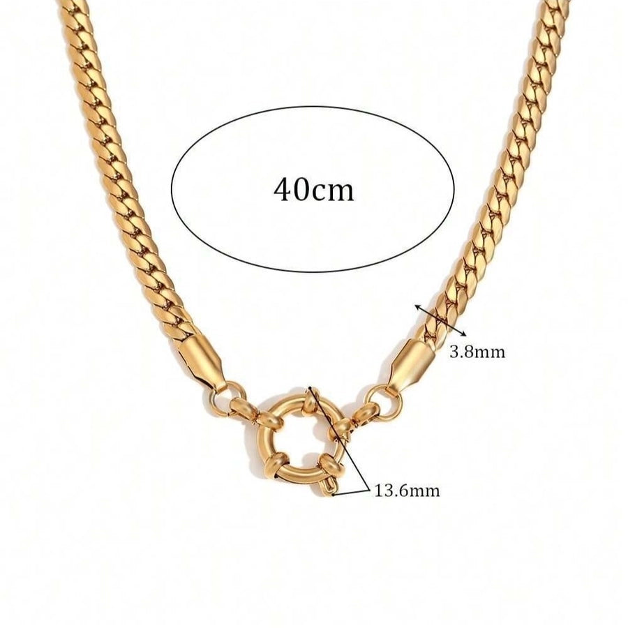 Jewelry Lady Geometric 306 Stainless Steel Plating Necklace